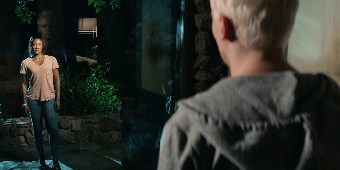 Shaun (GABRIELLE UNION) faces off against Sam (LEVI MEADEN) in "Breaking In." This Mother’s Day, Union stars as a woman who will stop at nothing to rescue her two children being held hostage in a house designed with impenetrable security. No trap, no trick and especially no man inside can match a mother with a mission when she is determined on "Breaking In."