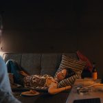 Adam Ild Rohweder and Paulina Galazka in A YOUNG MAN WITH HIGH POTENTIAL